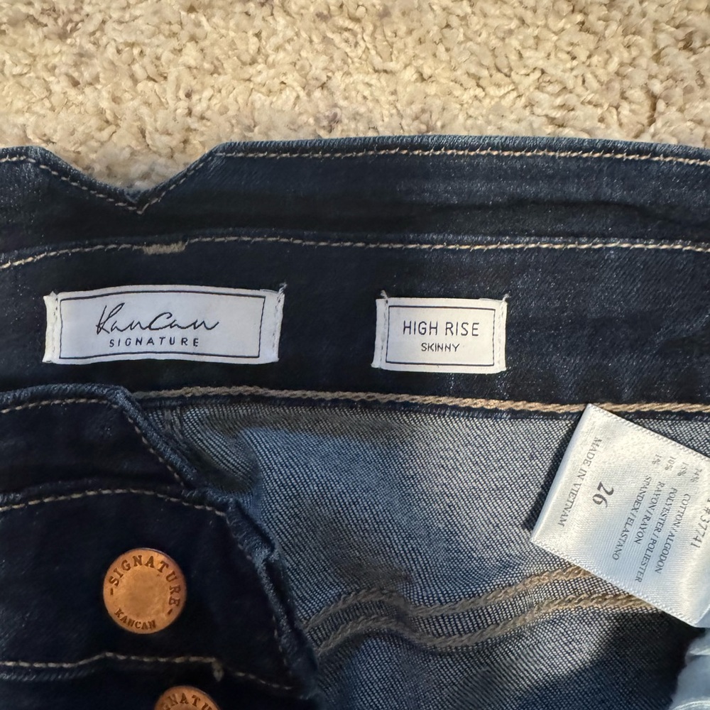 KanCan High Rise Skinny Jeans - Dark Blue